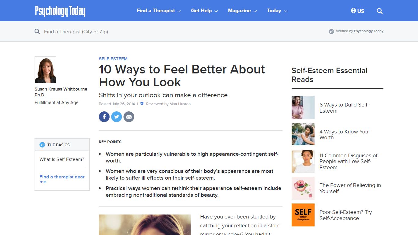 10 Ways to Feel Better About How You Look | Psychology Today