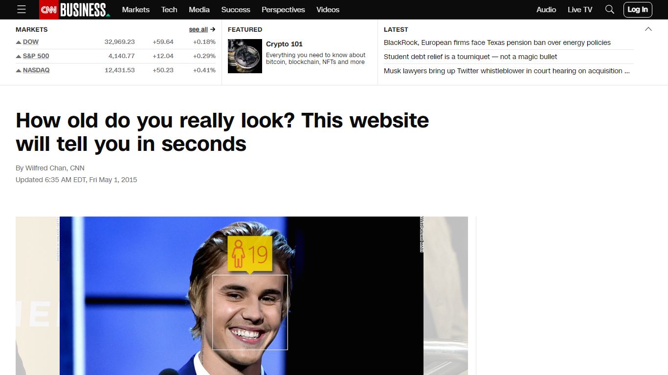 How old do you look? This site tells you in seconds - CNN